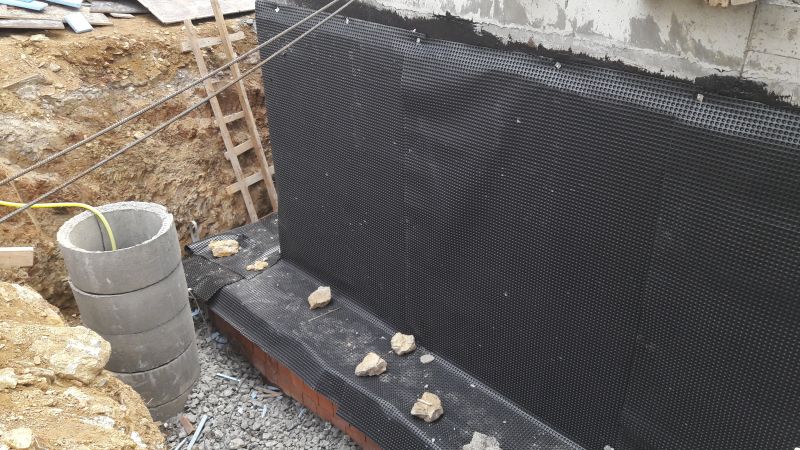 Waterproofing Membrane on Foundation